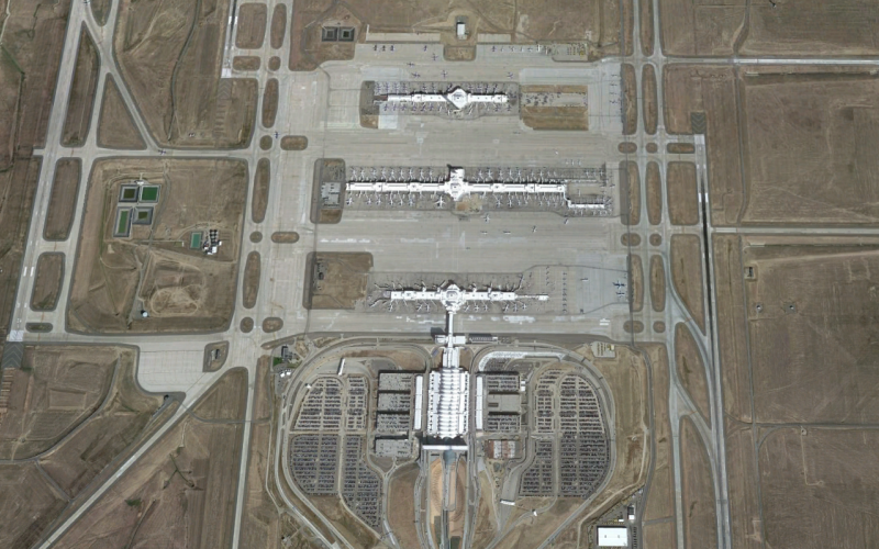 The Denver International Airport